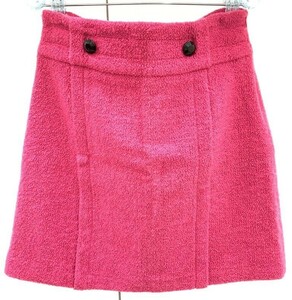 RED VALENTINO レッドヴァレンティノ 台形 スカート サイズ46 ウール PINK ピンク系 中古品 GIT43719＊同梱不可