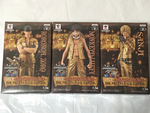 ナムコ限定！ワンピース DXF THE GRANDLINE MEN ONE PIECE FILM GOLD SPECIAL フィギュア 全3種 ルフィ ゾロ サンジ ゴールド