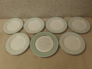 0830294w【Noritake FAIRMONT プレート ２種 ７枚 セット】ノリタケ/大皿/ディナープレート/フェアモント/中古品