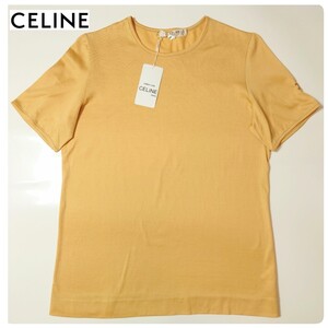 新品タグ付き　セリーヌCELINE　半袖Tシャツ　サイズ40 ベージュ　ヴィンテージ