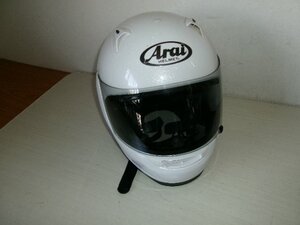 美品です　Arai/アライ フルフェイス ヘルメット シルバー PROFILE SNELL 59-60