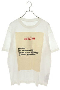 エムエムシックス Tシャツ 24SS SH2GC0006 サイズ:M INVITATIONプリントTシャツ 中古 BS99