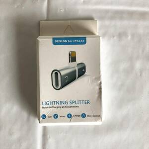 iPhone ライトニング　スプリッター　LIGHTNING SPLITTER　イヤホンジャック　充電　変換アダプタ