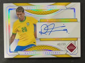 006：2022 Panini National Treasures Roberto Firmino 99枚限定 直筆サイ