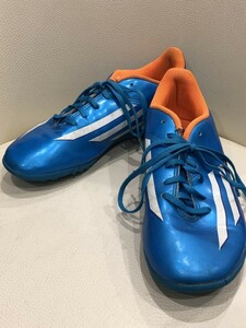 ■【YS-1】 アディダス スニーカー ■ レディース サッカー f5 青系 24.5cm ■ adidas 【東京発 手渡し可能】K■