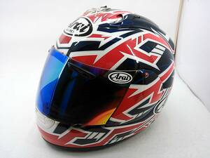 【送料無料】Arai アライ RX-7 RR4 HAGA ハガ XLサイズ ミラーシールド付き 芳賀紀行 フルフェイスヘルメット