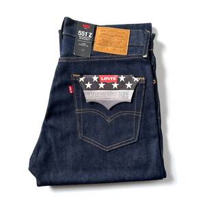 米国製 BIG E “PREMIUM” LEVI’S 551Z W32 L34 A1183-0000 リジッド セルビッジ 赤耳 アメリカUSA製 ビッグ E BIGE セルビッチ A11830000