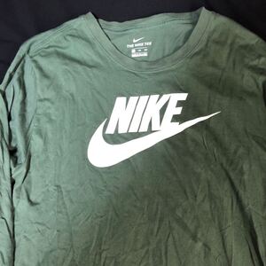 ナイキ nike ロンT ロングスリーブ　Tシャツ　緑　グリーン　xxl 送料無料