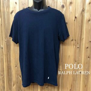 POLO RALPH LAUREN /CLASSIC FIT /ポロ ラルフローレン /メンズL 半袖Tシャツ トップス ネイビー コットン100% アメカジ USA古着