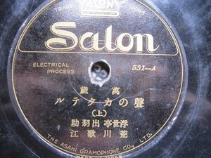 芸ＳＰ盤1850★漫才★浮世亭出羽助、荒川歌江／声のカクテル★サロンレコード萬歳