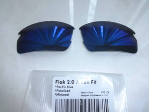 ★オークリー フラック 2.0 アジアンフィット用 カスタム偏光レンズ PACIFIC BLUE Color Polarized 新品 Flak 2.0 ASIAN FIT Flak 2.0 ASIA