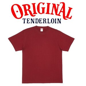 1円～1スタ 新品未使用 正規品 バーガンディ 激レア TENDERLOIN テンダーロイン 5.6oz Tシャツ TEE 藤原ヒロシ キムタク サイズL JSB着用