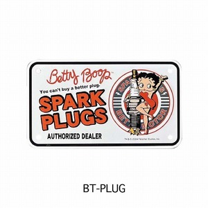 送料180円より　BIKER CM PLATE (BETTY BT-PLUG)　ベティー　BETTY BOOP