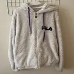 FILA フリースジャケット Sサイズ ホワイト