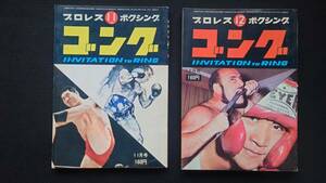 【希少】☆送料無料☆ゴング　1968年(昭和43年) 11月～12月号　2冊　