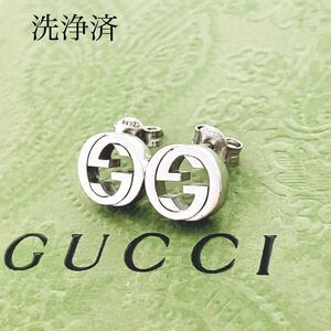 洗浄済＊グッチ GUCCI 925 ピアス シルバー レディース Y512 アクセサリー 両耳 両方