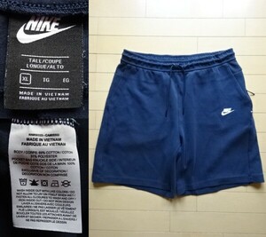 【NIKE】NSW テックフリース ショートパンツ ネイビー SIZE:XL (ナイキ,スウェットショーツ)