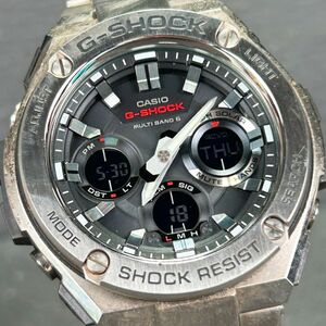 CASIO カシオ G-SHOCK ジーショック G-STEEL ジースチール GST-W110D-1A 腕時計 電波ソーラー アナデジ 多機能 ステンレス 動作確認済み