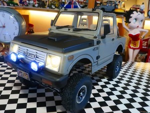 技適付★1/10 幌付 WPL C74-1 RTR スズキ SUZUKI ジムニー JA11カスタム JIMNY ロールバー付 ラジコン プロポ、充電器, 充電池,フォグ付