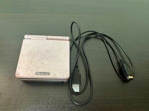 1円スタート！Nintendo 任天堂 ゲームボーイ アドバンスSP 綺麗　通電済み ADVANCE パールピンク GBA ニンテンドー ソフト