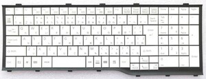 キーボード:新品富士通 LIFEBOOK AH532等用(MP-11L50J03D851,CP586334-01,フレーム付,白)(国内発送定形外)