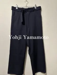 Yohji Yamamoto Wool Gaba Belt Pants