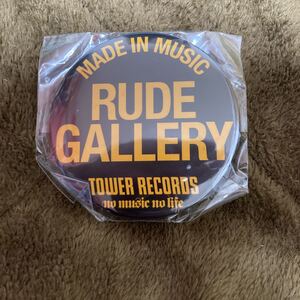 [非売品]rude gallery ルードギャラリー　タワレコ　tower records NO music NO LIFE 缶バッチ　ノベルティ　特典