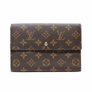 1円～ LOUIS VUITTON モノグラム ポシェット パスポール M60135 三つ折り財布 パスポートケース ルイヴィトン