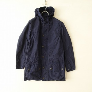 //【染】バブアー Barbour *OVERDYED SL DURHAM フード付ジャケット*30綿紺パーカー羽織アウター上着コート(jk34-2401-2)【12A42a】