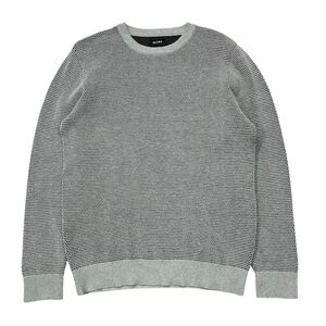 良品 BEAMS/ビームス ニットシャツ メンズL グレー系 セーター