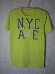 ｎ3272　アメリカン　イーグル　アウトフィッターズ　NYC　オールド風　プリント　tシャツ　人気　送料格安　