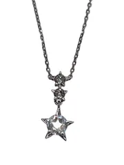 STAR JEWELRY K10 ネックレス シルバー トップ有 レディース 