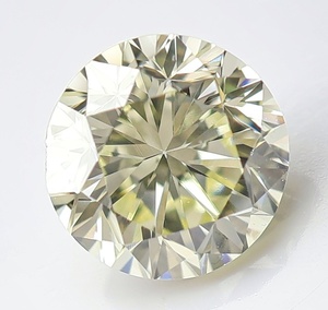 【100円～】0.504ct 天然ダイヤ Very Light Yellow (ナチュラルカラー) SI1　FAIR