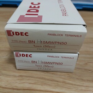 no2 未使用 IDEC アイデック　PANBLOCK TERMINALS パンブロック　BNH15MWPN50 50個入り×2箱