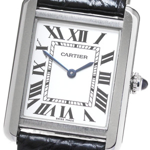 カルティエ CARTIER W5200005 タンクソロ SM クォーツ レディース 保証書付き_849608