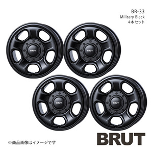 BRUT ブルート BR-33 デリカD：5 CV系 アルミホイール4本セット【16×6.5J 10-100-114.3 +30 ミリタリーブラック】TRISTAR トライスター