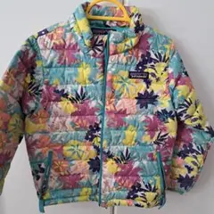 patagonia 花柄ダウンコート 4T