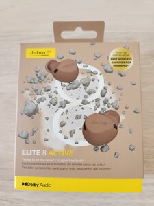 【中古美品】Jabra Elite Active 8　キャラメル　ワイヤレスイヤホン