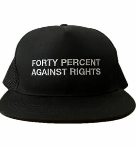 FORTY PERCENT AGAINST RIGHTS / MESH CAP / WTAPS / ダブルタップス / キャップ / メッシュ / 黒 / 