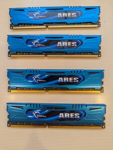 DDR3メモリ 32GB(8GB4枚組) G.SKILL ARES F3-2400C11Q-32GAB [DDR3-2400 PC3-19200]