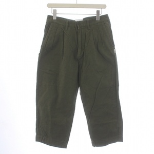 WTAPS TUCK TROUSERS COTTON FLANNEL タックトラウザーズコットンフランネル スラックスパンツ X01 S カーキ 202WVDT-PTM03