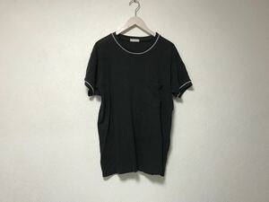 本物ポールスミスPAULSMITH LONDONコットンポケット半袖Tシャツメンズサーフアメカジミリタリーストリートゴルフドレス黒ブラックL日本製