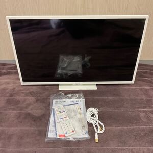 営YY13-家AY SHARP シャープ AQUOS アクオス 液晶テレビ 2T-C32DE 2021年製 リモコンあり テレビ W約72cm H約45cm 通電動作確認済