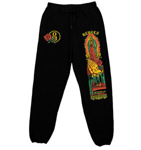 REBEL8 (レベルエイト) スウェットパンツ Los Angeles Sweatpant Black ブラック (M)