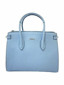 FURLA◆2wayショルダーバッグ/PVC/ブルー/無地/963107//