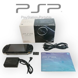 PlayStationポータブル PSP-3000PB （ピアノ・ブラック） 新品バッテリー 付属品完備 動作確認済 美品