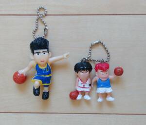 スラムダンク SLAM DUNK キーチェーン キーホルダー ストラップ 桜木花道 流川楓 仙道彰 当時物 レア ガチャガチャ 