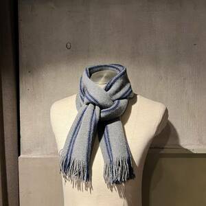 Gilbert Wilson of Hawaick Knit scarf 新品 未使用 Made in Scotland ギルバートウィルソン マフラー ラムウール ユニセックス 1