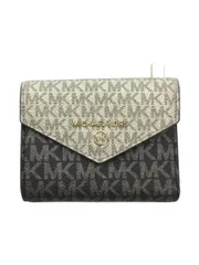 MICHAEL KORS 3つ折り財布 PVC ベージュ 総柄 レディース 32H1GT9E6V ロゴ