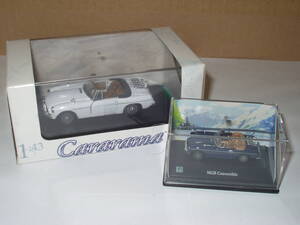 Hongwell ＆ Cararama MGB Convertible / ホンウェル ＆ カララマ MGB コンバーティブル ( 1:43 ＆ 1:72 ) 2台セット